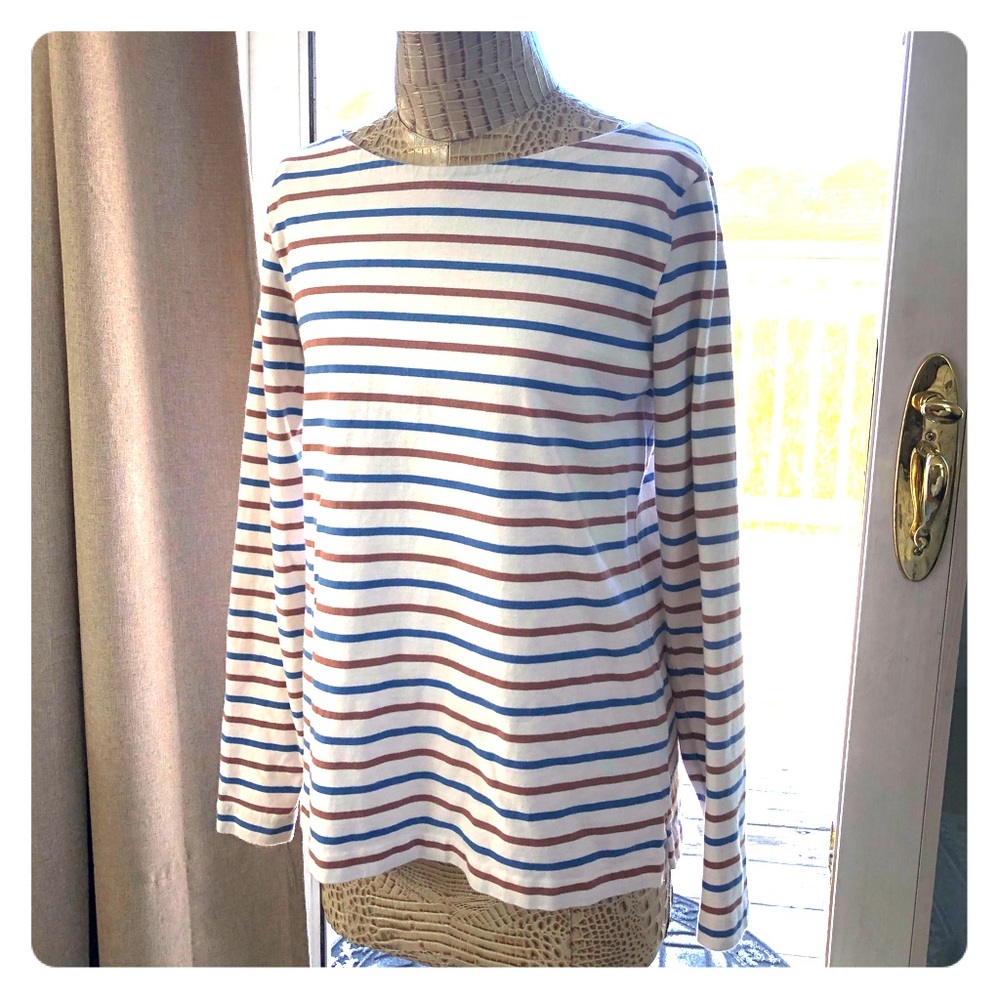 J. Crew Striped Long Sleeve Shirt